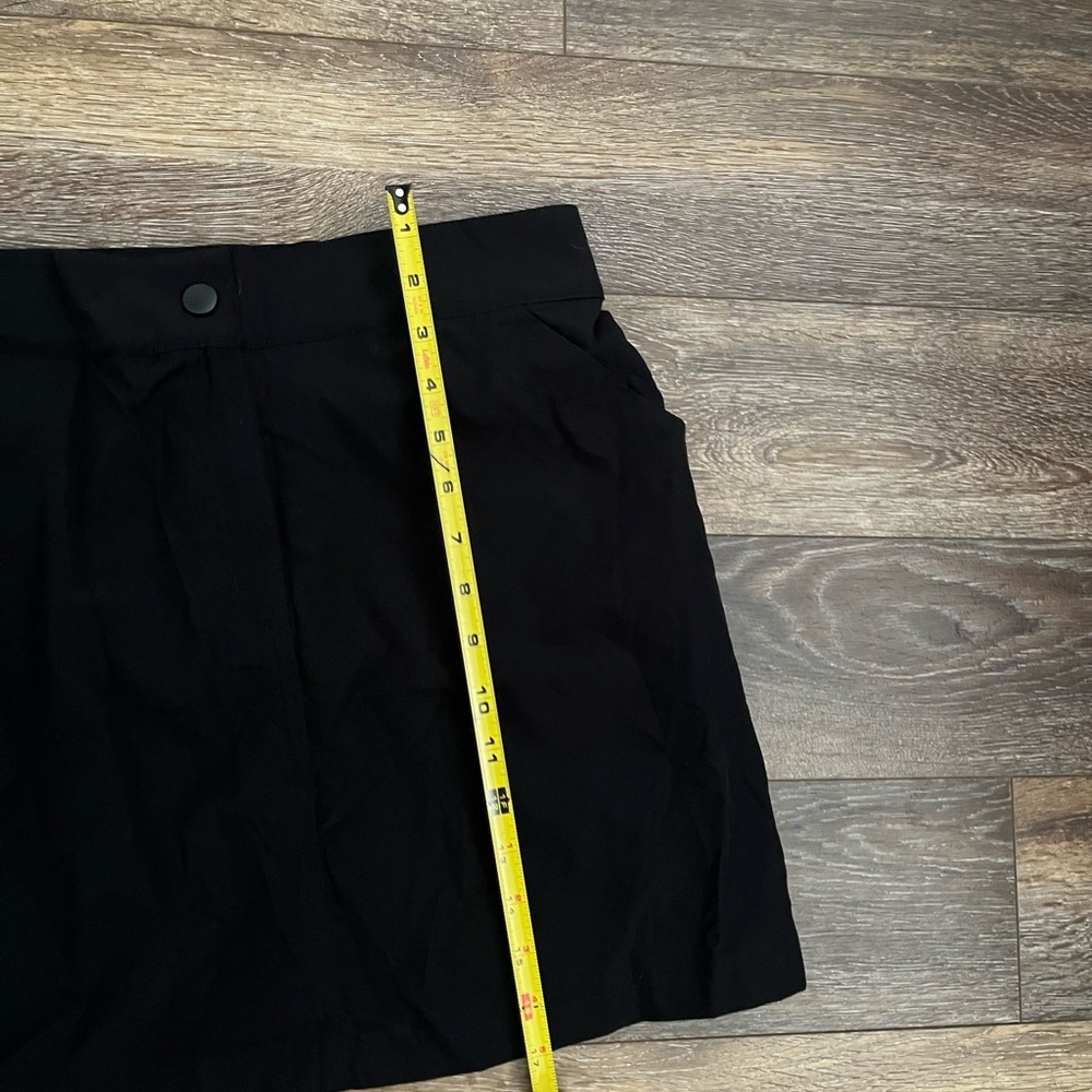 32 Degrees Cool Black Athletic Skort Zipper Pocket & Elastic Waistband M NWT - Picture 6 of 9